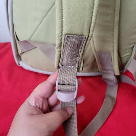 Moving sale final price Handmade Hemp & Cotton Patchwork Backpack - Picture 7 of 7